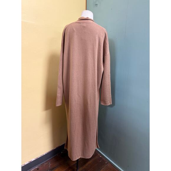 Banana Republic Factory Open Front Duster Cardigan Brown Size XL - Picture 4 of 9